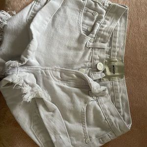 White one teaspoon shorts